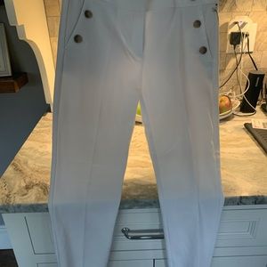 White Loft Skinny Ankle Pants